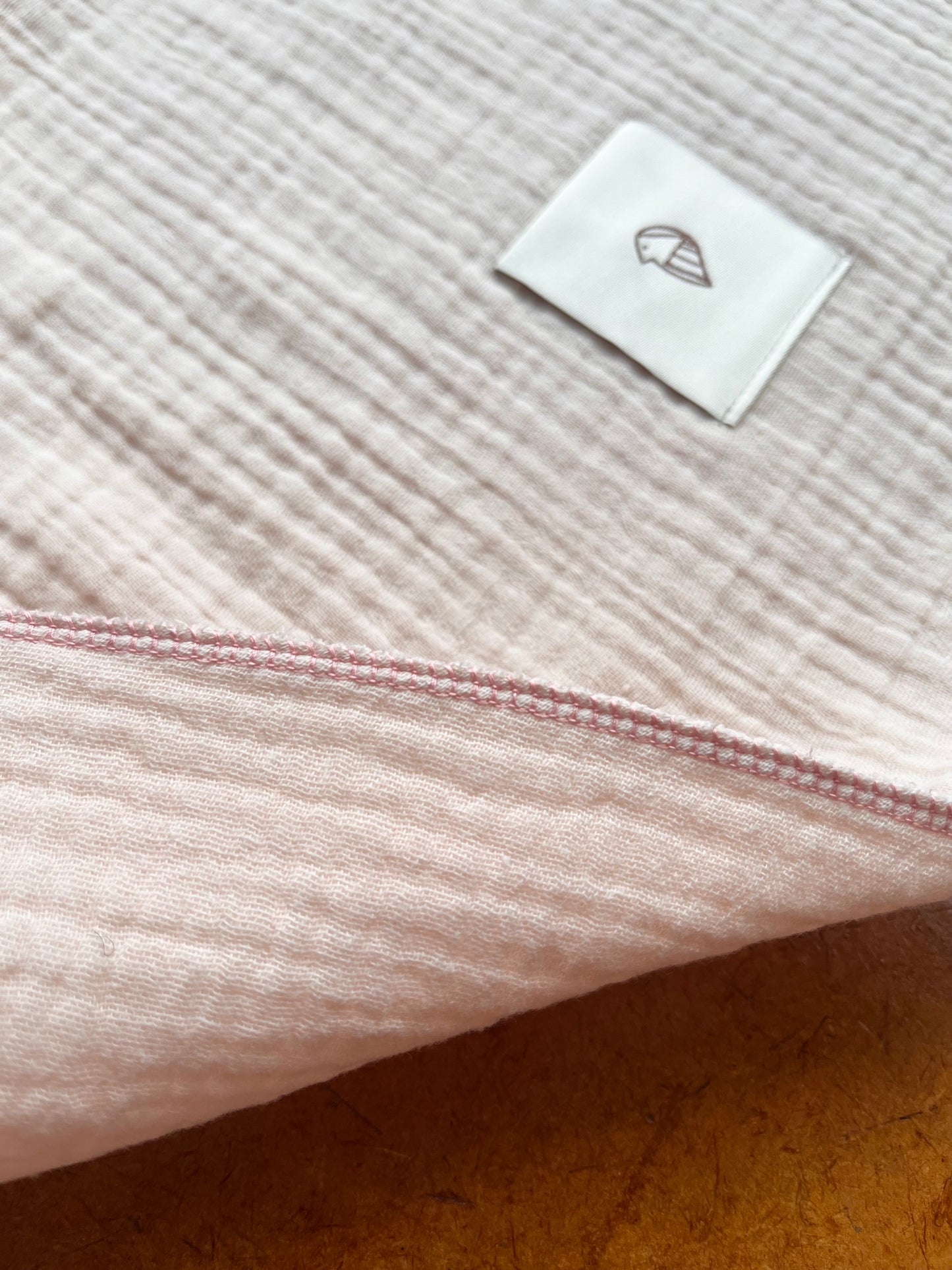 Babyfilt ljus peach