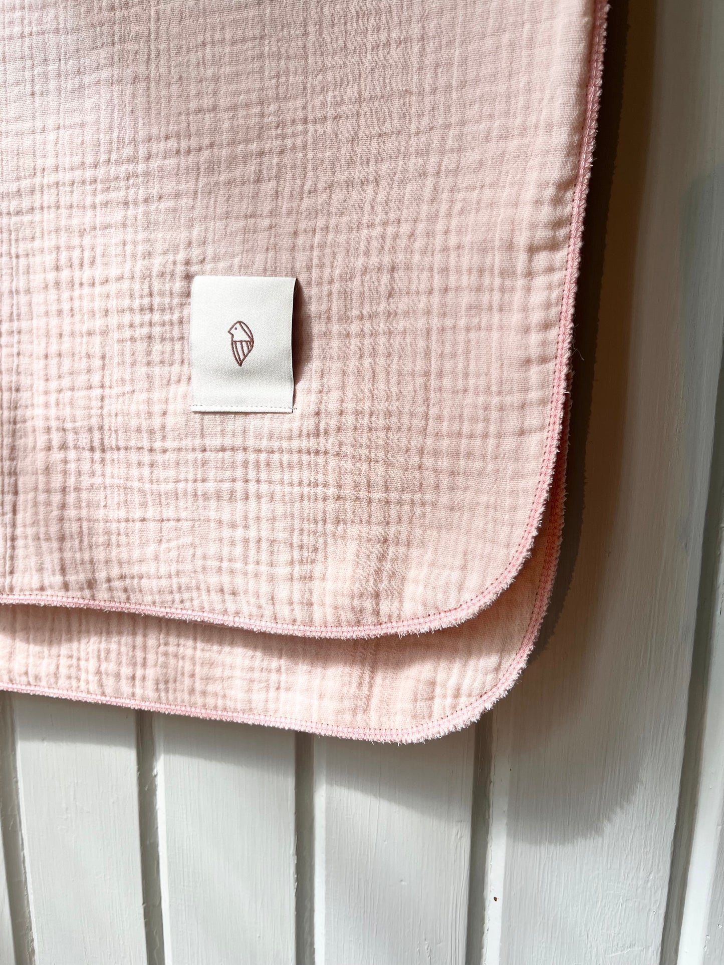 Babyfilt ljus peach